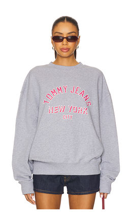 Tommy Jeans - Cropped Overdyed Varsity Crew Sweatshirt