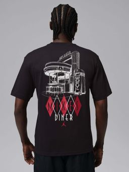 Nike - Sportswear Brand Men Black T-shirt