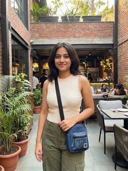 NO MORE - Mini Backpack Blue Sling bag With Detachable Strap