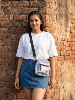 NO MORE - Mini Backpack Blue Sling bag With Detachable Strap