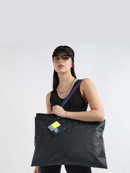 NO MORE - Bag-In-A-Charm - Strobe Neon Denim Multi-Colour Tote Bag with Charm