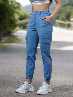 Miss Chase - Women Blue Solid Regular Fit Jeans