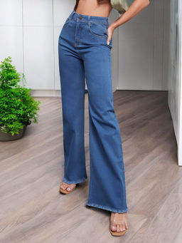 Miss Chase - Women Blue Solid Regular Fit Jeans