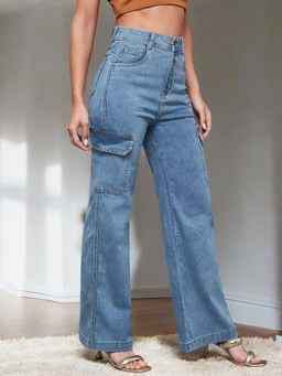 Miss Chase - Women Blue Solid Regular Fit Jeans