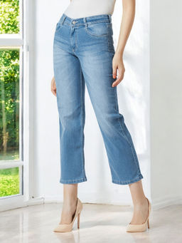 Miss Chase - Women Blue Solid Regular Fit Jeans