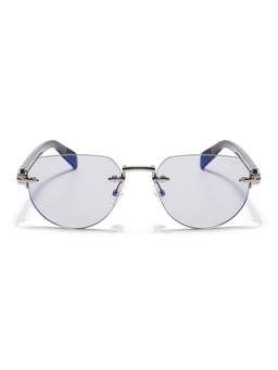 Voyage - Unisex Metal Purple Lens Pilot Rimless Sunglasses - MG8976 (53)