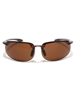 Voyage - Unisex Plastic Brown Lens Rectangle Half Rim Sunglasses - MG9116 (68)