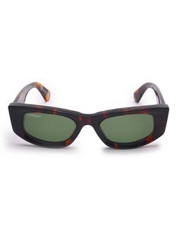 OFF-WHITE - Women Acetate Green Lens Rectangle Full Rim Sunglasses -OERI09016055 (51)