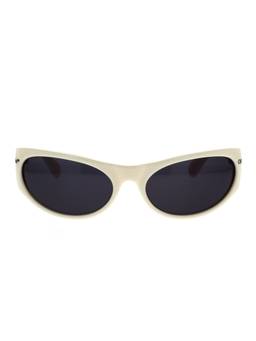 OFF-WHITE - Unisex Acetate Grey Lens Oval Full Rim Sunglasses -OERI09517676 (54)
