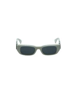 OFF-WHITE - Unisex Acetate Grey Lens Rectangle Full Rim Sunglasses -OERI12410107 (49)