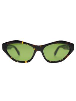 OFF-WHITE - Women Acetate Green Lens Irregular Full Rim Sunglasses -OERI13H16055 (56)