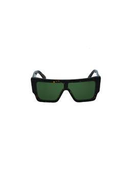 OFF-WHITE - Men Acetate Green Lens Square Full Rim Sunglasses -OERI14F16055 (50)