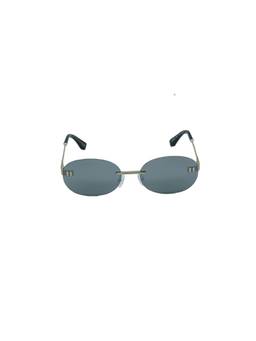 OFF-WHITE - Women Metal Grey Lens Oval Rimless Sunglasses -OERI15217672 (59)