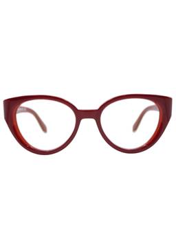 OFF-WHITE - Women Acetate Maroon Cat Eye Full Rim Eyewear Frame -OERJ06212800 (50)