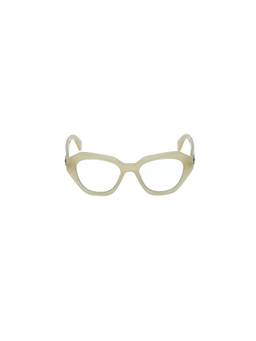 OFF-WHITE - Women Acetate Beige Cat Eye Full Rim Eyewear Frame -OERJ07411700 (51)
