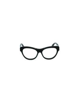 OFF-WHITE - Women Acetate Black Oval Full Rim Eyewear Frame -OERJ07I11000 (54)