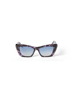 Palm Angels - Women Acetate Blue Lens Cat Eye Full Rim Sunglasses -PERI05813449 (50)