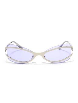 Voyage - Women Metal Purple Lens Cat Eye Full Rim Sunglasses - MG9066 (56)