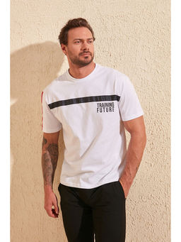 Trendyol - Man White T-Shirt