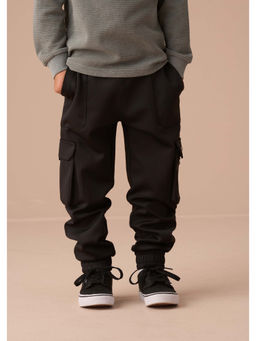 ANGEL & ROCKET - Boys Slim Fit Frank Sporty Black Technical Joggers