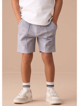 ANGEL & ROCKET - Boys Regular Fit Kane Checks Grey Shorts