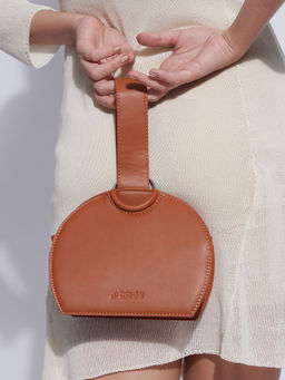 Haute Sauce - Women's The Soiree Hand Bag with Detachable Strap - Chocolate Brown