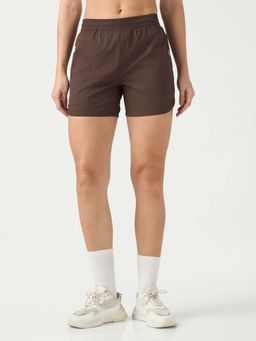 Technosport - Brown Solid Regular Shorts