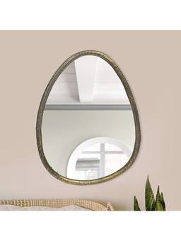 Metalsmith - Versatile Metal Wall Hanging Mirror For Bathroom Wall Decor Living Room