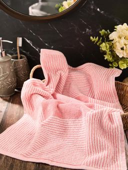 Fabindia - Pink Cotton Pile Towel (L)