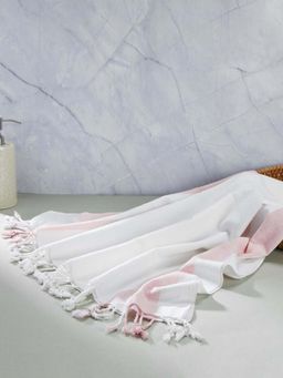 Fabindia - Pink Cotton Hand Towel (S)