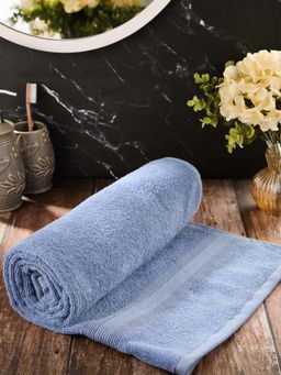 Fabindia - Blue Cotton Pile Medium Towel