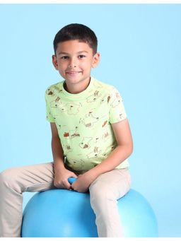 U.S. POLO ASSN. - Green Half Sleeves Crew Neck T-Shirt