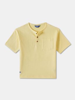 R&B - Yellow Solid Regular T-Shirt