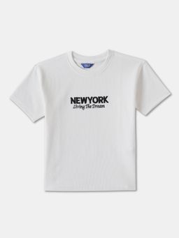 R&B - White Typography Regular T-Shirt