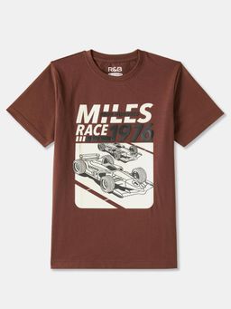 R&B - Brown Graphic Regular T-Shirt