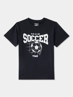 R&B - Navy Blue Graphic Regular T-Shirt