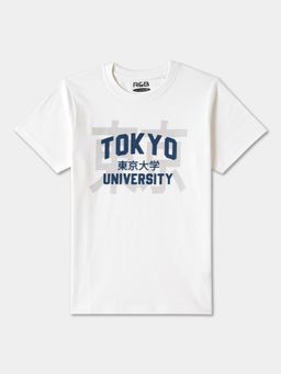 R&B - White Typography Regular T-Shirt