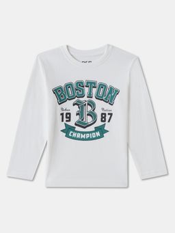 R&B - White Typography Regular T-Shirt