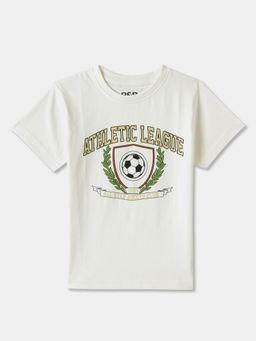 R&B - Ivory Printed Regular T-Shirt