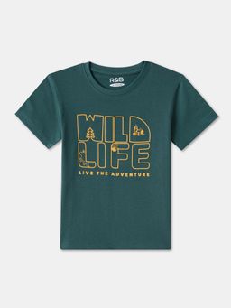 R&B - Green Typography Regular T-Shirt