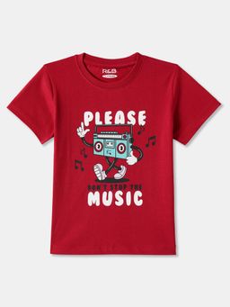 R&B - Red Graphic Regular T-Shirt