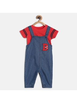MINI KLUB - Baby Boys Indigo Dungaree Set (Set of 2)