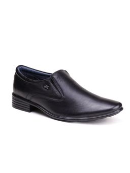 BUCKAROO - Velour Full Grain Natural Leather Black Loafers for Men