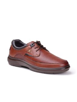 BUCKAROO - Forza Full Grain Natural Leather Tan Casual Derbies for Men