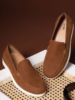 Cantabil - Tan Cantabil Casual Loafers Shoes for Men