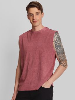 Bene Kleed - Men Oversize Texture Sleeveless T-Shirt