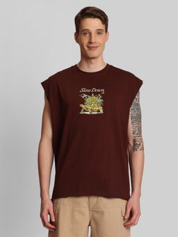 Bene Kleed - Men Graphic Printed Round Neck Oversized T-Shirt