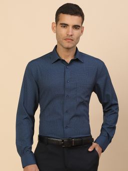 Cantabil - Breathable and Soft with Color Fastness Regular Fit Printed Shirt
