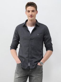 U.S. POLO ASSN. - Men's Heathered Tailored Fit Shirt