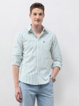 U.S. POLO ASSN. - Men's Oxford Vertical Striped Shirt